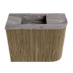 Mondiaz JOYA-DLUX 51.6cm toiletmeubel - ronding rechts kleur Dusk - Wastafel FAYE positie Links 1 kraangat kleur Sombra. SW1426152