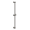 IVY Pact Ensemble de douche de tête - encastré - symmetry - inverseur d'arrêt 2 voies - bras de plafond 30 cm - douche de tête medium 20 cm - barre de douche avec sortie - flexible de douche 150 cm - douchette satin spray - Metal black brossé PVD SW1035926