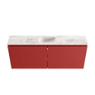 MONDIAZ TURE-DLUX Meuble toilette - 120cm - Fire - EDEN - vasque Frappe - position centrale - 1 trou de robinet SW1102787