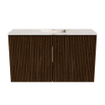 Mondiaz JOYA-DLUX Meuble de toilette 70cm - couleur Walnut - Vasque FAYE position Milieu Sans trou de robinet couleur Frappe SW1422307