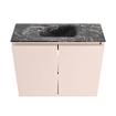 MONDIAZ TURE-DLUX meuble de toilettes 60 cm Rosee. EDEN lavabo Lava position milieu. Sans trou de robinet. SW1104001