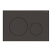 Geberit Sigma20 bedieningplaat met dualflush frontbediening voor toilet 24.6x16.4cm mat zwart TWEEDEKANS OUT8876