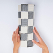 La Mosaic Factory London carreau mosaïque - 30,9x30,9cm - carrelage mural et de sol - Carré - Porcelaine Chessboard Mat SW471148