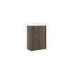 Saniclass Chaci Fonteinkastset - 40x55cm - 1 deur - mineraalmarmer fonteinwastafel - noten SW1574581
