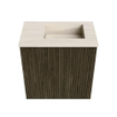 Mondiaz JOYA-DLUX Meuble de toilette 40cm - couleur Shadow - Vasque FAYE position Droite 1 trou de robinet couleur Meli. SW1424862