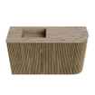 Mondiaz JOYA-DLUX Meuble de salle de bains 71,6cm - arrondi droit couleur Dusk - Vasque FAYE position Gauche 1 trou de robinet couleur Arena. SW1425785