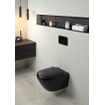 Villeroy & Boch Antao Cuvette profonde - sans bride de rinçage - suspendue - avec TwistFlush - Pure Black CeramicPlus SW917841