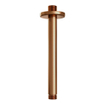 Brauer Copper Carving Douche pluie encastrable - thermostatique - boutons poussoirs - SET 65 - pommeau 20cm - bras plafond - douchette stick - flexible - barre curseur intégrée - Cuivre brossé PVD SW925580