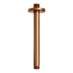 BRAUER Copper Carving thermostatische Inbouw Regendouche - 3-weg - rond - set 90 - 30cm hoofddouche - plafondarm - staaf handdouche - doucheslang - geïntegreerde glijstang - koper geborsteld PVD SW1159079