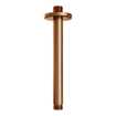 BRAUER Copper Carving Thermostatische Regendouche inbouw - drukknoppen - SET 54 - 30cm hoofddouche - plafondarm - staaf handdouche - doucheslang - wandaansluitbocht - koper geborsteld PVD SW925566