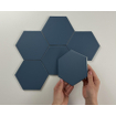 Cifre Ceramica Hexagon Timeless Carrelage mural en sol hexagonal Marine mat 15x17cm Vintage bleu mat SW476712