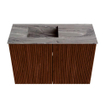 Mondiaz JOYA-DLUX 60cm toiletmeubel - kleur Ruby - Wastafel FAYE positie Links 1 kraangat kleur Sombra. SW1425658
