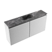 MONDIAZ TURE-DLUX meuble de toilettes 100 cm Plata. Lavabo EDEN Lava position centrale. Avec 1 trou de robinet. SW1103969