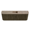 Mondiaz JOYA-DLUX Meuble de salle de bains 123.2cm - arrondi gauche et droite couleur Shadow - Vasque FAYE position Milieu Sans trou de robinet couleur Arena SW1424854