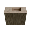 Mondiaz JOYA-DLUX 50cm toiletmeubel - kleur Shadow - Wastafel FAYE positie Rechts Zonder kraangat kleur Arena. SW1424802