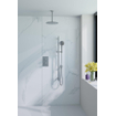 Fortifura Calvi Raccord mural – rosace ronde – finition inox brossé PVD SW1183045