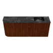 Mondiaz JOYA-DLUX 101.6cm toiletmeubel - ronding links kleur Ruby - Wastafel FAYE positie Rechts Zonder kraangat kleur Lava. SW1423669