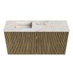 Mondiaz JOYA-DLUX Meuble de toilette 80cm - couleur Dusk - Vasque FAYE position Gauche Sans trou de robinet couleur Frappe. SW1423087