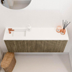 Mondiaz JOYA 100cm meuble de salle de bains WC - couleur Dusk - Vasque FAYE position Gauche 1 trou de robinet couleur Talc. SW1421592