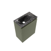 MONDIAZ TURE-DLUX Meuble de toilettes 40cm Army. Lavabo EDEN Lava position gauche. Avec 1 trou de robinet. SW1103651