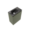 MONDIAZ TURE-DLUX Meuble toilette - 40cm - Army - EDEN - vasque Lava - position gauche - 1 trou de robinet SW1103651