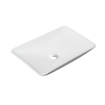 Wiesbaden Karé waskom rechthoekig 58 x 36 x 11,5 cm keramiek glans wit SW65829
