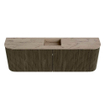 Mondiaz JOYA-DLUX Meuble de salle de bains 123,2cm - arrondis gauche et droite couleur Shadow - Vasque FAYE position Milieu 1 trou de robinet couleur Arena SW1424858