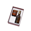 Wellmark coffret découverte savon à main et bougie parfumée verre marron SW891023