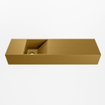 Mondiaz TYNE Fontaine - 80x23x12cm - lavabo gauche - sans trous de robinet - solid surface - Oro SW1026144
