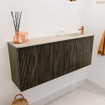 Mondiaz JOYA-DLUX 100cm toiletmeubel - kleur Shadow - Wastafel FAYE positie Rechts 1 kraangat kleur Frappe. SW1422722