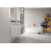 SAMPLE Terravito Melora wand- en vloertegel - 75x75cm - gerectificeerd - Betonlook - White mat (wit) SW1131083