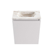 MONDIAZ TURE-DLUX Meuble toilette - 40cm - Cale - EDEN - vasque Frappe - position centrale - sans trou de robinet SW1102645