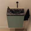 MONDIAZ TURE-DLUX Meuble toilette - 40cm - Army - EDEN - vasque Lava - position droite - sans trou de robinet SW1103647