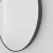 Miroir Haceka Deco - 80x80cm - rond - noir mat SW1102381