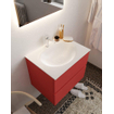 Mondiaz VICA Ensemble de meuble de salle de bain - 60cm - meuble sous-vasque fire - 2 tiroirs - lavabo moon milieu - 1 trou de robinet - version XL 60cm haut SW1090721