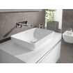 Villeroy & Boch Venticello lavabo semi-encastré à poser - sans trou de robinetterie 55x36cm - avec trop-plein ceramic + blanc 1025159