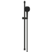 GROHE Tempesta Cube 110 Ensemble barre de douche - 90cm - douchette à main carrée - 2 jets - flexible de douche lisse - noir mat SW1077293