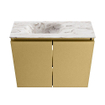 MONDIAZ TURE-DLUX Meuble de toilettes 60 cm Oro. EDEN lavabo Glace position gauche. Avec 1 trou de robinet. SW1103407