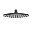 Wiesbaden UniMatch hoofddouche rond 20 x 1,2 cm mat zwart SW110892