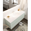 Mondiaz VICA ensemble de meuble de salle de bain - 120cm - meuble sous-vasque greey - 2 tiroirs - lavabo moon milieu - 1 trou de robinet - version XL 60cm haut SW1090854