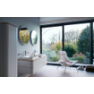 Duravit HappyD 2 Plus vasque rectangulaire sans trou de robinetterie sans trop-plein 60x40cm avec cache en céramique blanc SW297018