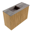 Mondiaz JOYA-DLUX Meuble de toilette 60cm - couleur Chêne - Vasque FAYE position Gauche 1 trou de robinet couleur Oza SW1424075