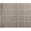 Terravito Viondo wandtegel - 13x13cm - 10mm - Vierkant - Grijs Glans SW542673