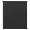 Intensions Store à enrouleur Occultant 120x190x5cm Cadre Polyester Noir SW450856