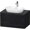 Duravit D-neo Meuble sous vasque 80x55x45.9cm 1 tiroir Chêne (noir) mat SW641182