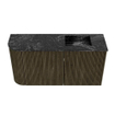 Mondiaz JOYA-DLUX 81.6cm toiletmeubel - ronding links kleur Shadow - Wastafel FAYE positie Rechts 1 kraangat kleur Lava. SW1422869