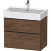 Duravit D-neo Meuble sous vasque 78.4x44.2x62.5cm 2 tiroirs Noisetier (foncé) mat SW641479