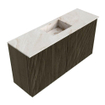 Mondiaz JOYA-DLUX Meuble de salle de bains 80cm - couleur Shadow - Vasque FAYE position Milieu Sans trou de robinet couleur Frappe. SW1422674
