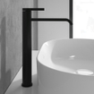 Villeroy & Boch Dawn ensemble de robinet à une poignée rehaussé - noir mat SW974142