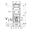 Geberit Duofix Réservoir encastré avec châssis SW1237228